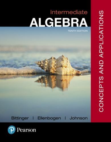 Intermediate Algebra: Concepts and Applications by Bittinger - Imagen 1 de 1