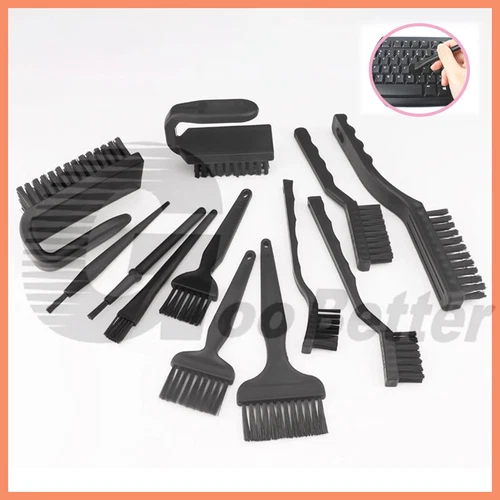 Anti Static Cleaning Brush Electronics ESD Safe PCB Board Fans Repair - Black
