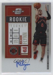 2020-21 Panini Contenders Optic Rookie Ticket Malachi Flynn #135 Rookie Auto RC