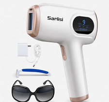 IPL Hair Removal Device White/Rose Gold LCD Auto Mode 999999 Flashes w/ Glasses