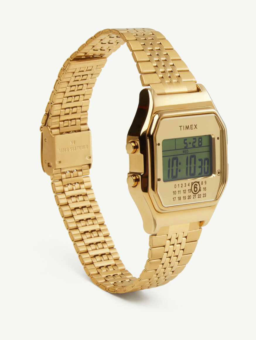 TIMEX x Maison Margiela MM6 T80 Watch + Bracelet Gift Set Gold