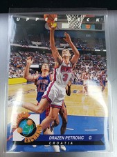 1992-93 Upper Deck Foreign Exchange Drazen Petrovic #FE7 New Jersey Nets