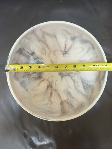 Taffy Harz Servieren Obst Dekorative Schale 12" Modern Marmor Swirl Indonesien - Bild 8 von 15
