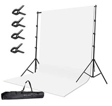 Photo Background Support System with 10 x 10ft Backdrop Stand Kit,10 x12ft