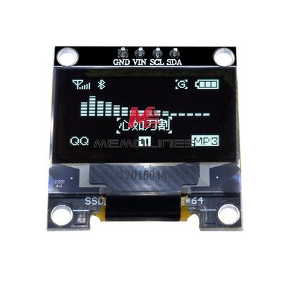 0.96'' I2C IIC Serial 128X64 128*64 White OLED LCD LED Display For   STM32 #iw