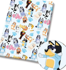Bluey Bingo children character polyCotton Fabric Half Yard 18  x 55   45867