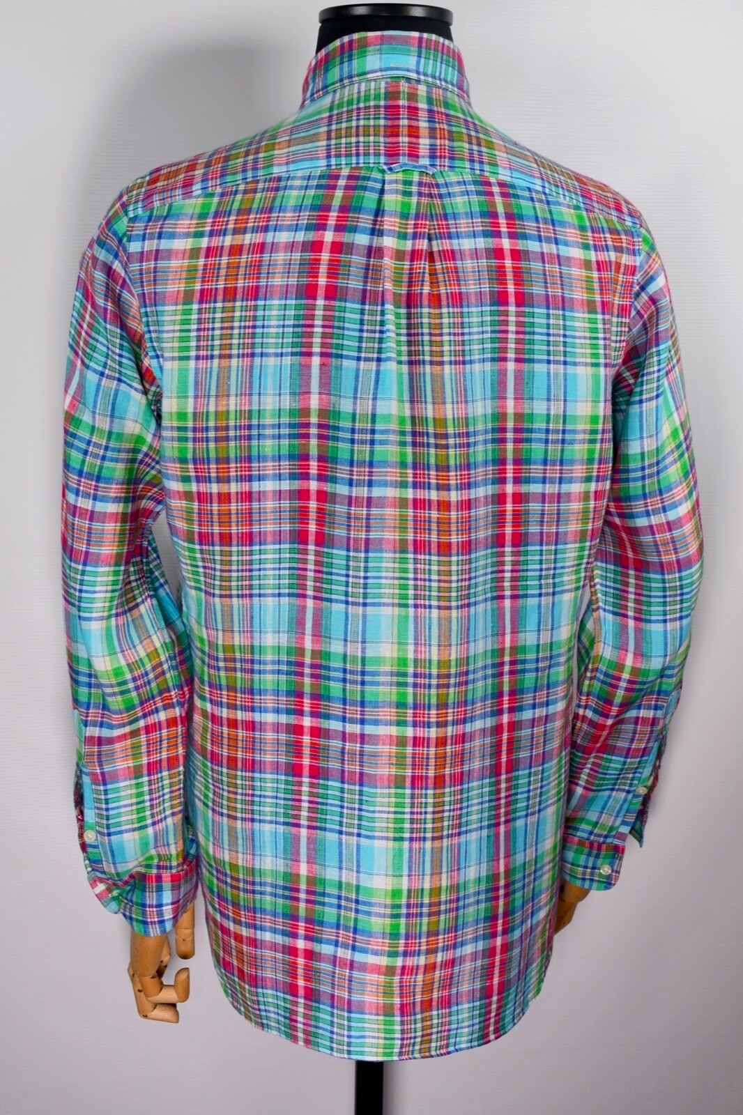 Polo Ralph Lauren Linen Men's Shirt  Multicolored Long Sleeve Button Down size S thumbnail 7