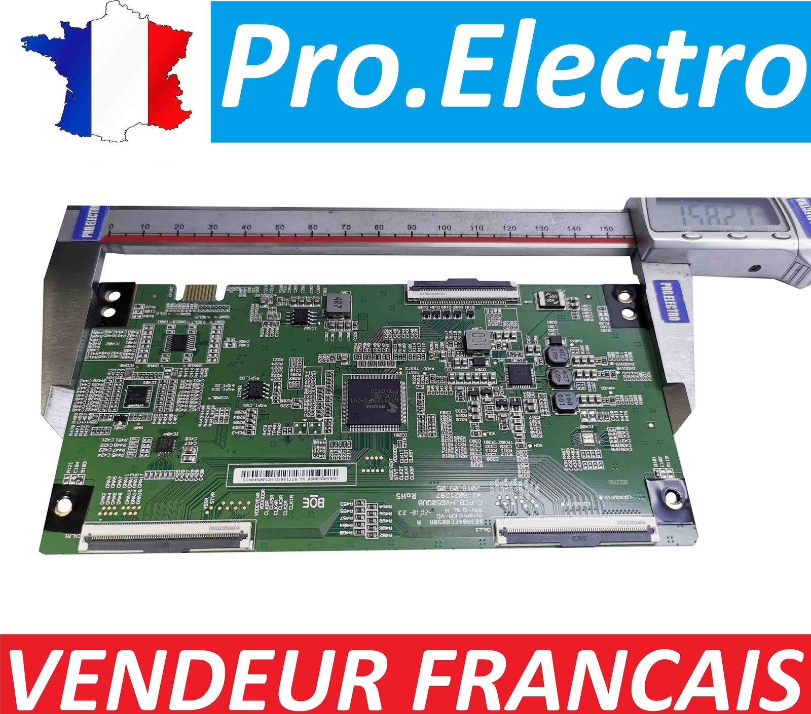 Carte T-CON TV Philips 65PUS7543 platine HV650QUBN90 HD1A06K0416