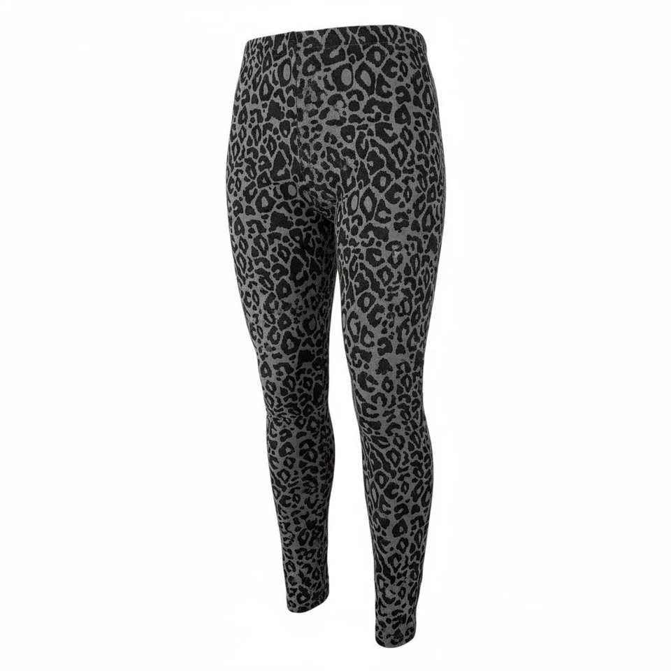HUE M Conjunto De Dos Leggings Gris Leopardo Negro Clásico R $60 Foto 4 de 4