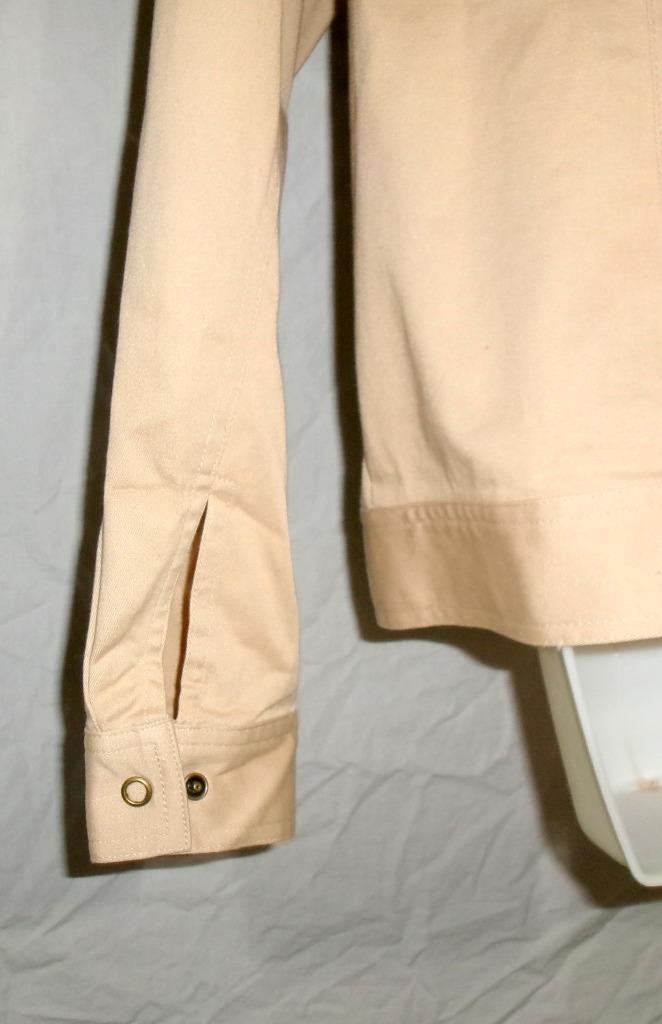 Victor Costa Occasion Jacket Small Beige Embroidery Beads Sequins Floral Snaps