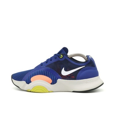 Nike Herren SuperRep Go 2 Sneaker Blau/Weiß Mesh Dämpfung Trainingsschuh EU 40