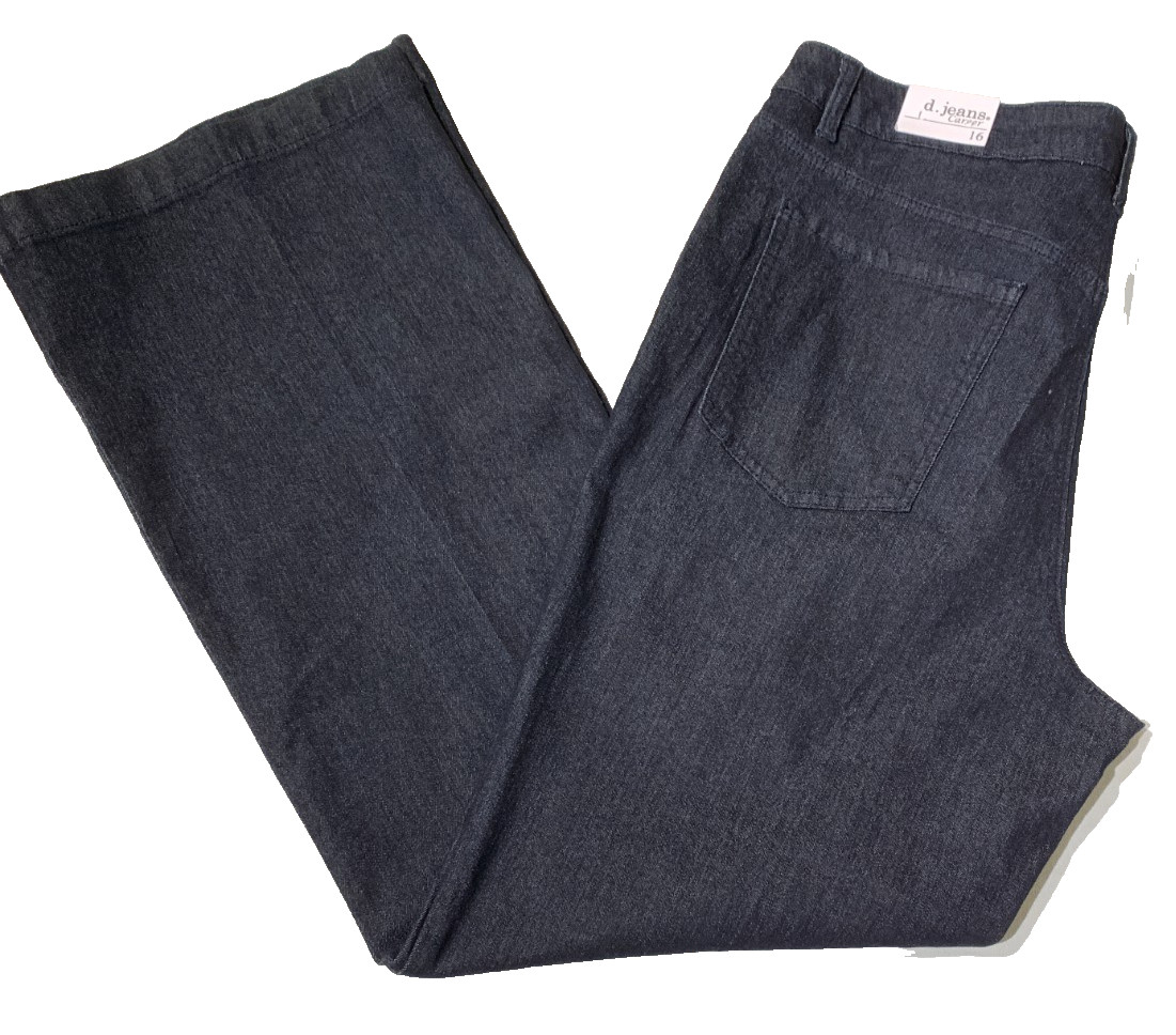Career Women's High Rise Trouser Flare Long Pants Rinse Size