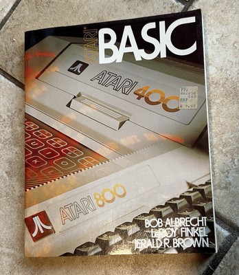 Atari BASIC A Self-Teaching Guide Book By Finkel, Albrecht Brown Vintage 1979