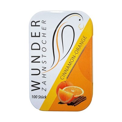 WUNDER Zahnstocher CINNAMON-ORANGE Dose - 100 Stück