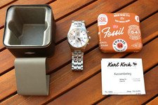 Fossil Blue Chronograph CH-2489 Sport weiß, Edelstahl, Neuwertig in OVP