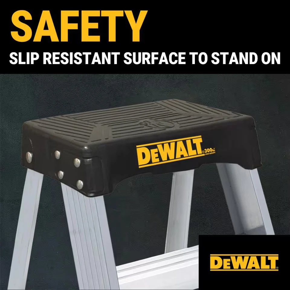 Escalera de aluminio de 2 pies 300 lb. Capacidad de carga tipo IA altura de alcance 8 pies Foto 3 de 4