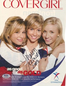 Shawn Johnson Signed Auto USA Gymnastics Magazine Cover PSA/DNA Authentic BZ10