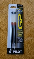 Pilot G2 Gel Ink Refills Fine Point #77240 Black Pack of 2