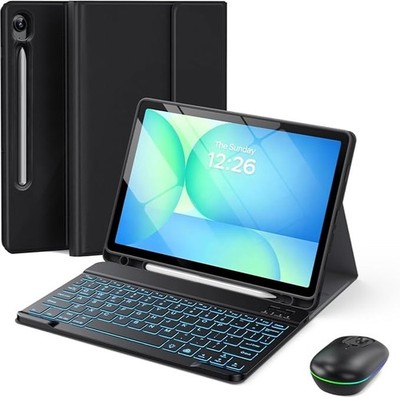 Samsung Galaxy Tab S10 Lite/S10 FE/S9 FE/S9/S8 Keyboard Case Backlit W/Trackpad