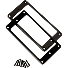 PRS SE Humbucker Pickup Rings (2), Straight, (Trem Equipped) Black