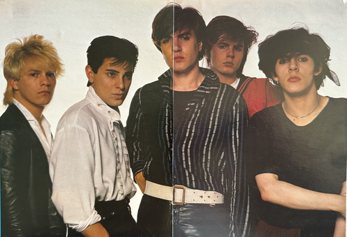 Duran Duran 1981 pinup - more Duran pics on reverse side