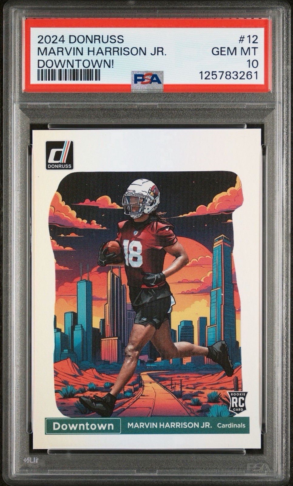 Marvin Harrison Jr. Panini Donruss Downtown #12 Base