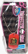 NEW IN PACKAGE 2012 MATTEL MONSTER HIGH DOGTAG NECKLACE