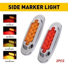 16-led Side Marker Signal Tail Driving Light Hilo Beam Universal Truck Vans 12v