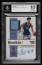2019-20 Encased Rookie Jersey FOTL Bronze 25/35 Brandon Clarke BGS 8.5 Auto 0ll