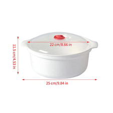 Microwave Oven Steamer with Lid and Handle Steamed Bun Dumpling Container Steame