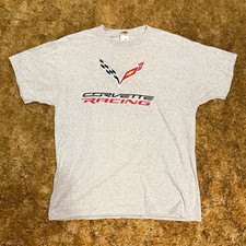 Vintage Baggy Heavy HD Corvette Racing Graphi...