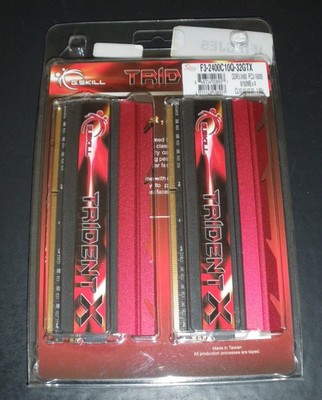 DDR3 Ram Speicher Kit F3-2400C10Q-32GTX Trident ** TOP - wie Neu ** OVP **