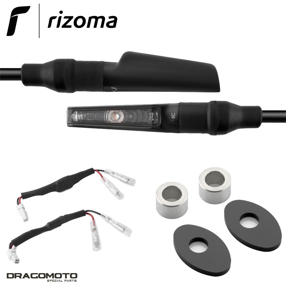 Clignotants CORSA KTM 790 Duke RIZOMA Noir Mat de 2018 à 2020