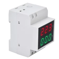 Digital Voltage Ampere Meter Din RAIL Double Display Voltmeter Ammeter