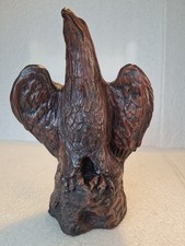 Heavy Bronzed Stone Composite Cast Eagle Statue / Sculpture