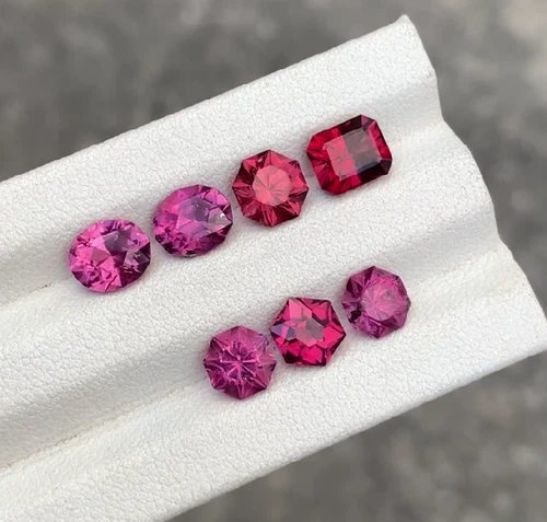 VS 9.55 Ct Lot Of Natural Pink Garnet Gemstone Mix Cut From Madagascar