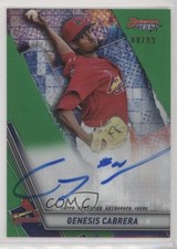 2019 Bowman's Best Auto Green Refractor 8/99 Genesis Cabrera #B19-GC Auto 1u6