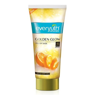 Everyuth Natural Advanced Golden Glow Peel Off Mask for Instant Glow Skin, 90 g