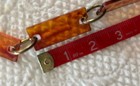 ViNTaGe Amber Plastic Groovy Chain Link 36” BeLT George Washington Dangling Coin — photo 7