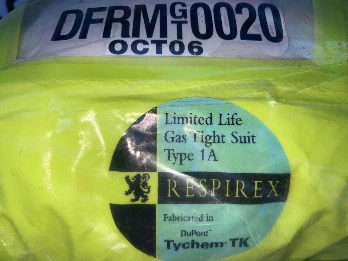 Respirex Tychem TK traje a prueba de gas química traje de protección protección respiratoria Gas Tight Suit