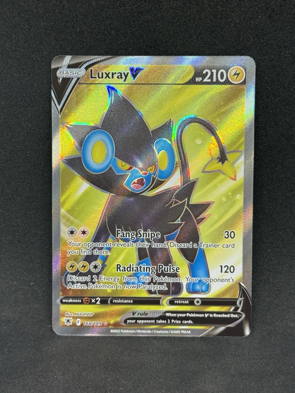 Pokemon Luxray v Full Art 168/189 Astral Radiance Mint