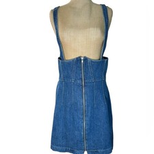 reformation corset dress Teton denim dress size 6