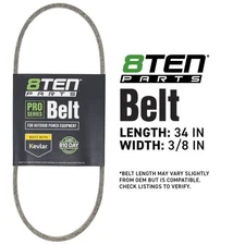 8TEN Belt with Kevlar for Snapper I4222E I5242E I7242E I4221 1601239SM 34 x 3/8