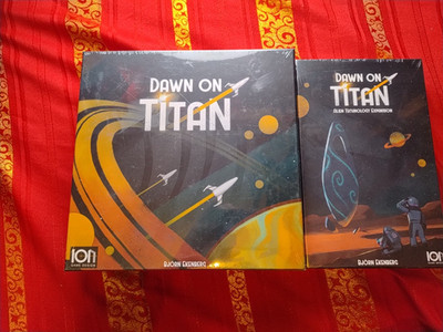Dawn on Titan + Alien Expansion | Ion Game Design | ENGLISCH | OVP & NEU | 4x