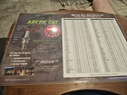Vintage Arctic Cat NGC Spark Plug Plastic Chart Sign Snowmobile ATV (Top)