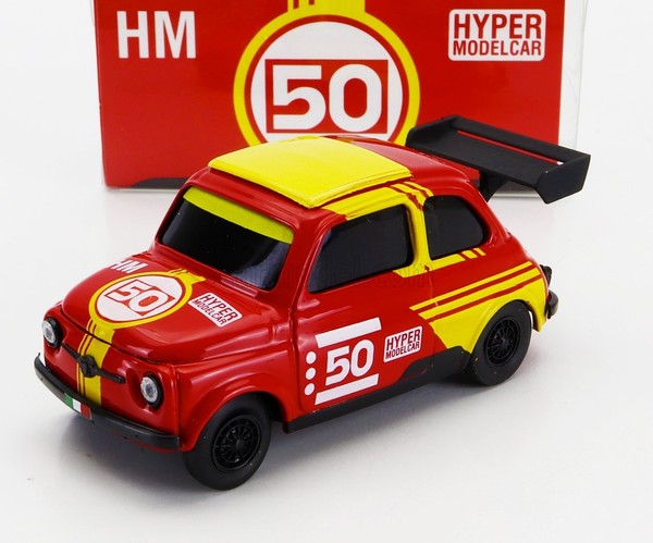 Brumm 1/43 Fiat 500 Brums Livrea Ferrari Le Mans 2024 Statisches Modell Diecast-image