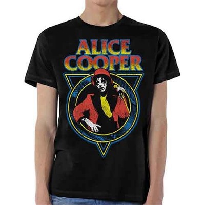 Alice Cooper T Shirt Snake Skin Mad House Band Logo offiziell Herren Nue Schwarz