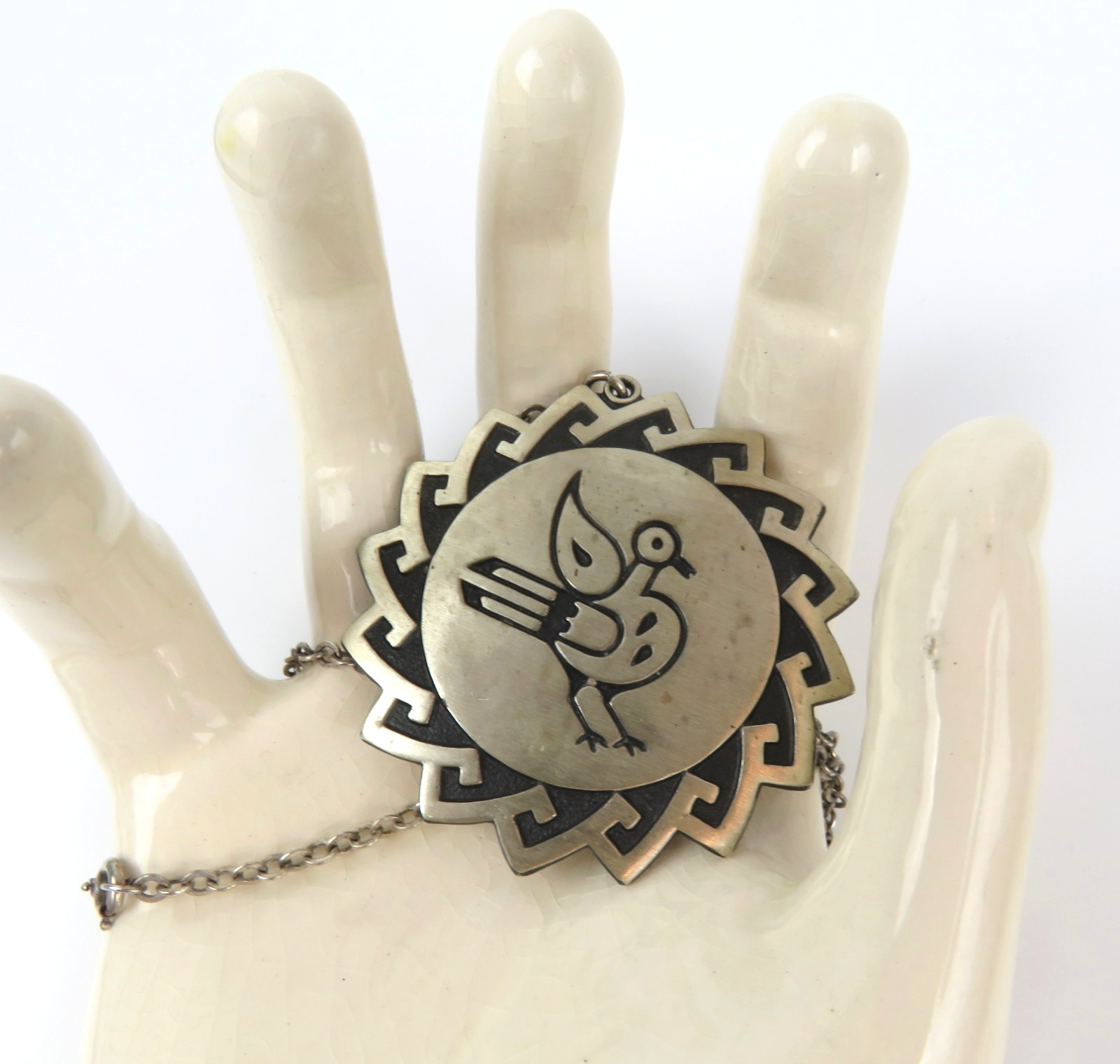 Bell Trading Post Silver THUNDERBIRD Pendant & Ne… - image 2