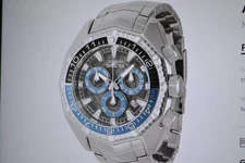 NEW 55mm INVICTA AKULA SWISS Z60 CHRONOGRAPH SILVER 44292 WATCH MSRP $1,595.