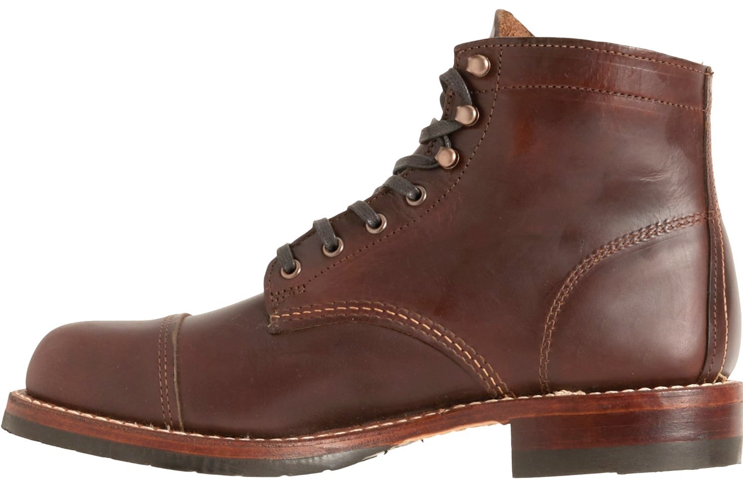 SAOLA Stivali Wolverine 1000 miglia suola in pelle (marrone) da uomo US 11 * Made in USA